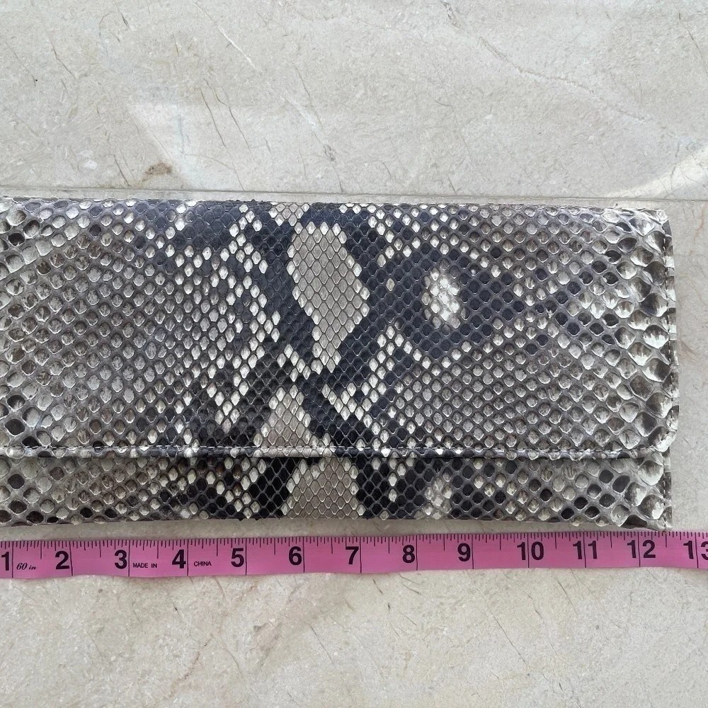 PHYTON SNAKE SKIN CLUTCH - WITH CHAIN AND BELT